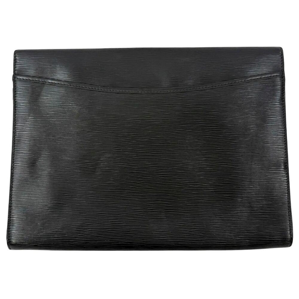 Louis Vuitton Black Epi Leather Portfolio / Document Clutch – Classic LV - Picture 2 of 4